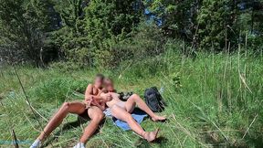 he spied on me and i gave him a handjob outside in the forest near the beach - programmerswife, camera discharged, so no cumshot