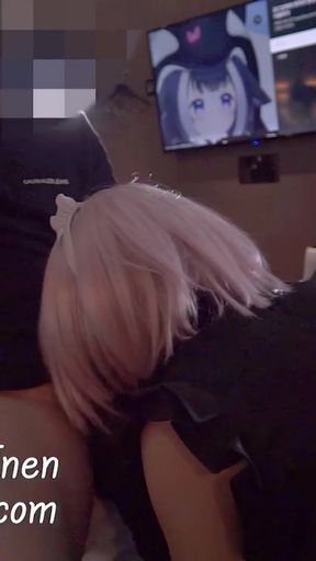 Sucking Cock FGO Sheilder (Mashu) Japanese Shemale Cosplayer 3   Clip 1
