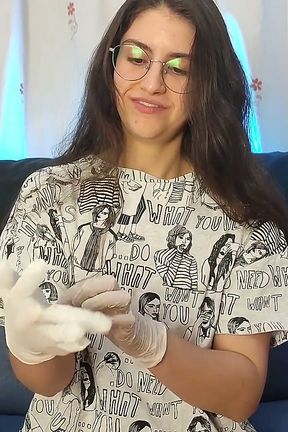Fetish Latex Gloves on Spanking My Ass