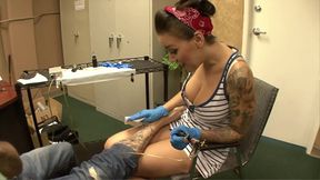 A Super Sexy Blonde Girl Has Double Penetration Sex with Two Hard Cocks