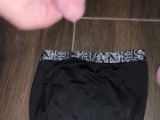 Kilt and Thick Cock Milked onto Boxers