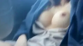 Sensuous Japanese Solo Showcasing Enormous Natural Nipples
