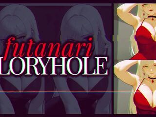 F4M - Erotic Audio - Dark Neon - Futanari Gloryhole Facefuck FutaDom