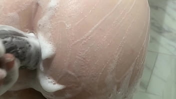 Fat ass stepsister shares shower with big dick stepbrother