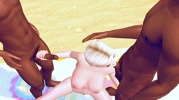 LUSTFUL MERMAID SEDUCED TWO BBC FOR HARD ANAL SEX AND DEEP THROAT (SIMS 4 + BBC GANGBANG + SFM)