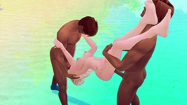 LUSTFUL MERMAID SEDUCED TWO BBC FOR HARD ANAL SEX AND DEEP THROAT (SIMS 4 + BBC GANGBANG + SFM)