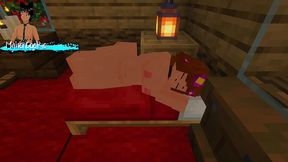 Hot Jenny gets it in Bedrock with big dick Minecraft mod