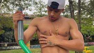 East Boys - Athletic latino first time cumshot