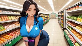 Cuban MILF Cashier with Big Tits Fucked Hard by Customer - Uncensored Hentai - Ai