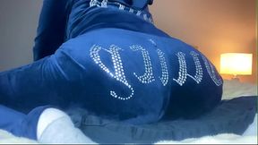 Pillow Humping Juicy Couture Velour Tracksuit Clothed Squirt