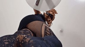 Carelessly trampling your face while I'm on a call (small version)