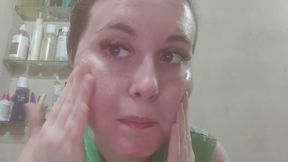 Nighttime skincare routine. Part 1