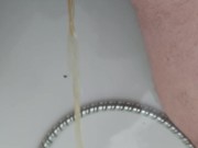 Pissing in bathtub