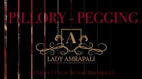 Pillory - Pegging Total lenghts 7:05 minutes  Strap On StrapOn Pegging Slave BDSM Submission Anal female Domination  LADY AMRAPALI  Herrin Mistress Domina Femdom