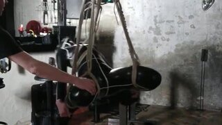 libertine fetish en latex en confine limit restrain bondage shibari hog tied Restrict Restrain Bondage &amp; Discipline