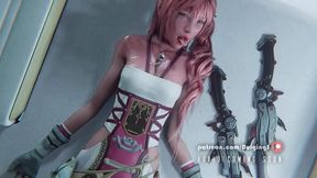Serah Farron Deepthroats With Eye Contact For Juicy 3D Cumshot