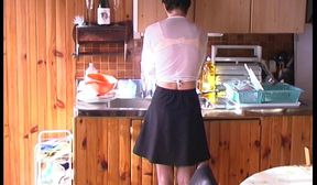 FRENCH SKINNY HAIRY MAID CONFORTS HOMEOWNER