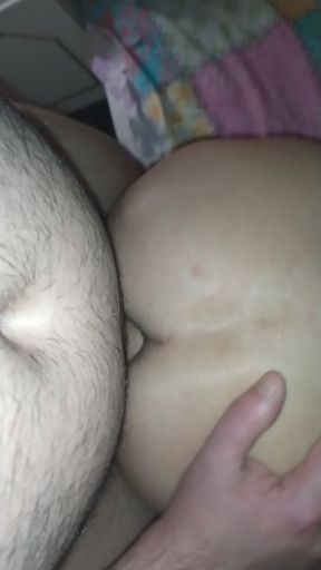 Horny Daddy Fucks His 19yo Stepson's Tight Pink Ass Bareback Before Bedtime and Gapes It Wide