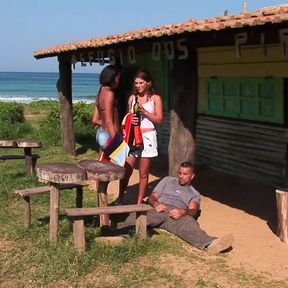 Famous threesome at farm