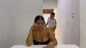 I discover my stepsister talking to her boyfriend and I propose to her