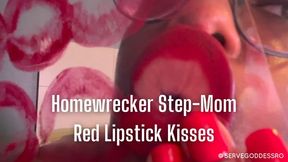 Homewrecker Step-Mom Red Lipstick Kisses - Royal Ro taboo ebony lips homewrecking pov hd mp4 1080p