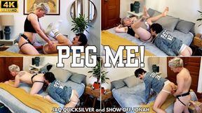 Gooner jock slut dominated and pegged by FtM - Jaq Quicksilver and Jonah Wheeler rim, jerk off, and strapon fuck with deep anal - 4k mp4