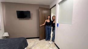 2 Horny Babes Pick up a Stranger with Online Dating and Join a Hot FFM Threesome