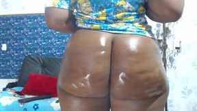 Jack Off to My Phenomenal Ass Oiled up Without Any Panties On
