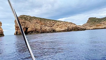 Beautiful Girl Masturbates on a Boat and Sucks the Captain's Dick