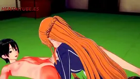 Asuna & Kirito’s Steamy Sword Art Online Hentai Session – Hot BJ & Cummy Finish