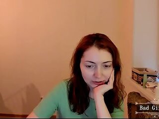 Skinny brunette very pretty busty web milf show