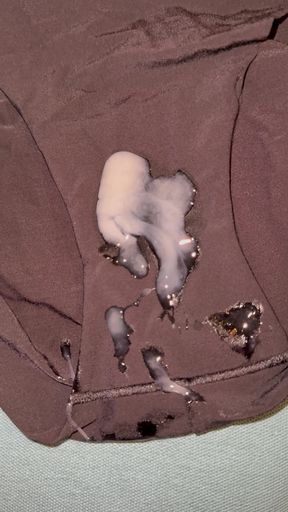 Cum on wife's panties 46