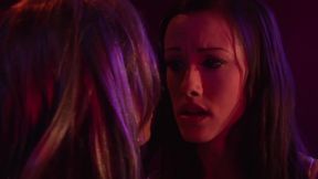 Submissive girl to her 2 mistress in the leather sexy outfit. She feels that torment