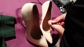 Cum nude high heels