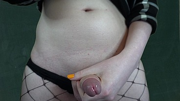 Trans Teacher Makes You Blow Her in Detention JOI