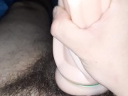 Toy pleases thick cock