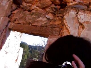 A voluptuous brunette becomes aroused at the beach and chooses to perform oral-sex-sex-sex on him.