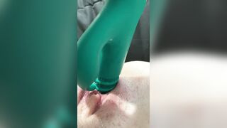 WARM Dark hair ALMOST CAUGHT jerking-off including toys SUPER SOAKED CROTCH