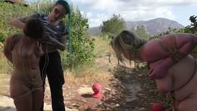 Two Girl Bondage Walk Training with tboLilith and Maria Wars - Part 2 wmv SD