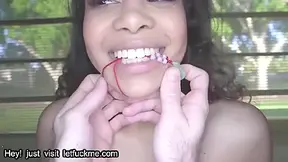 Jeni Angel - Creampie Busty Ebony Teen 18+ Sucks Big Dick For Cumshot