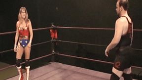 WRESTLING WONDER WOMEN - Wonder Woman (Janelle Sinclaire) vs High IQ (IN HIGH DEFINITION)