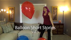 Balloon Story Shorts Vol. 5 - 15 Big Balloon Pops - Subtitled Version - Kylie JacobsX