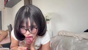 Shy Anime Teen Blowjob Leads to Deep Anal Penetration