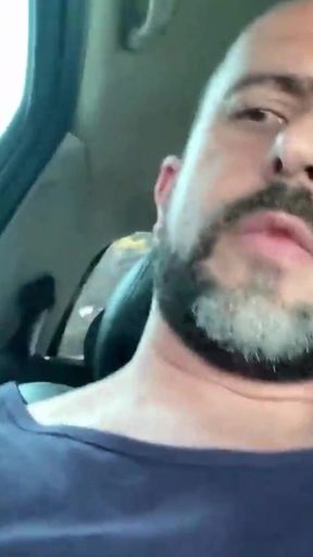 Emotional moment from &quot;The naughty girl stopped the car and gave a blowjob and a handjob until she got a lot of cum for her&quot;