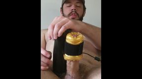 Handsfree Nutting with Automatic Masturbator