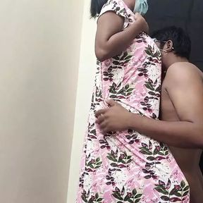 Tamil girl giving blowjob to her tenant. Use headsets for better experience. Pussy licking and ass licking.