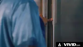 VIVID - Very Pregnant Ebony Queen Gets Drilled Rigid on the Kitchen Counter