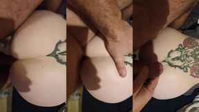 la video du mercredi, il se finit sur mes fesses, c est chaud, j adore ca