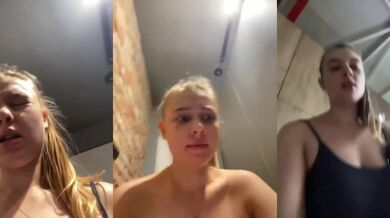 18yo latina fist fucks in public gym till cum drips