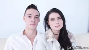 Big Man Tucks Cuckold Wife Nicole Dark with a Wide Ass&#x1F351; Hole